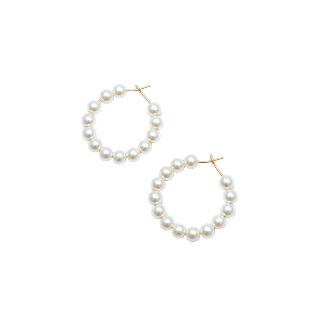 Newport Pearl Hoops