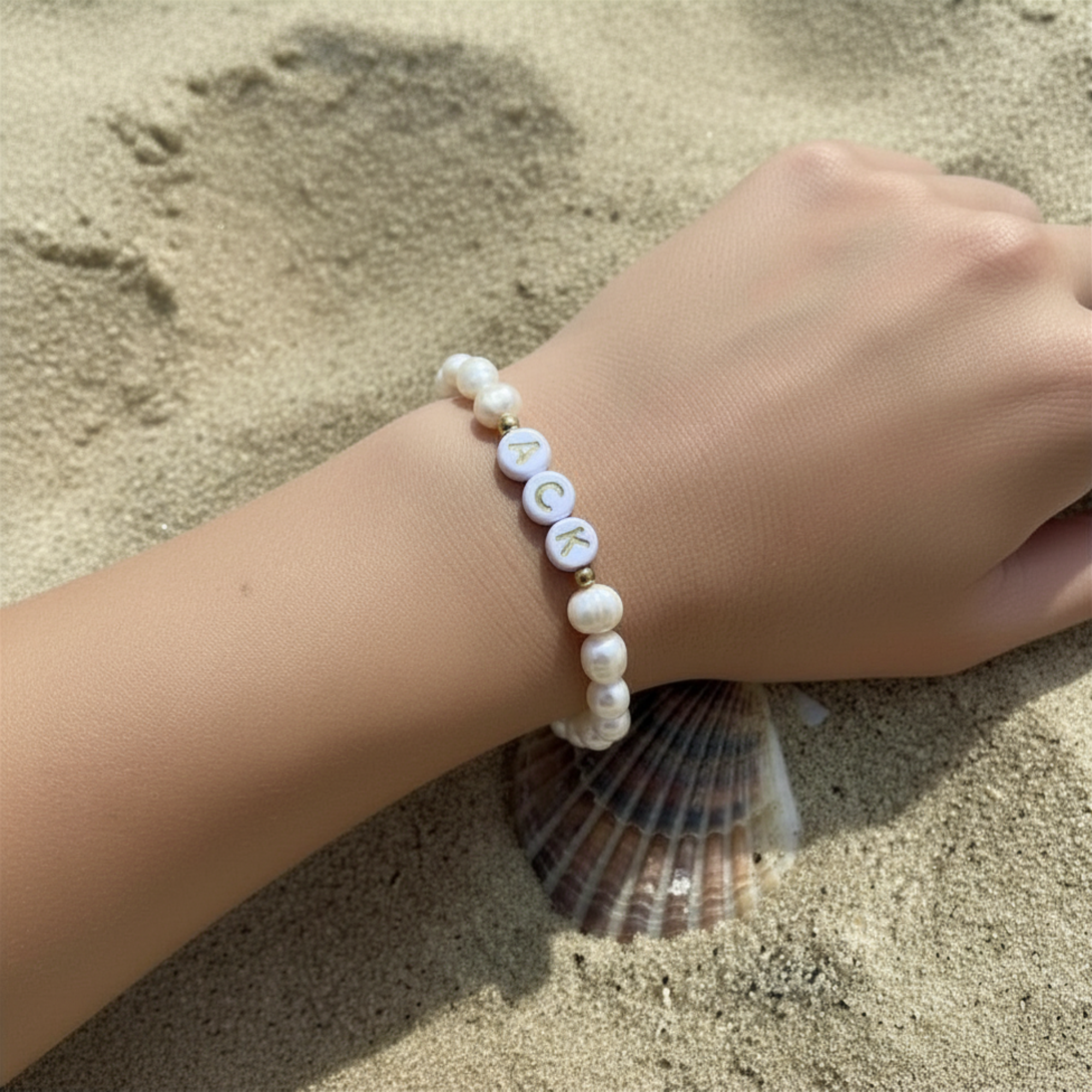 ACK Pearl Stretch Bracelet