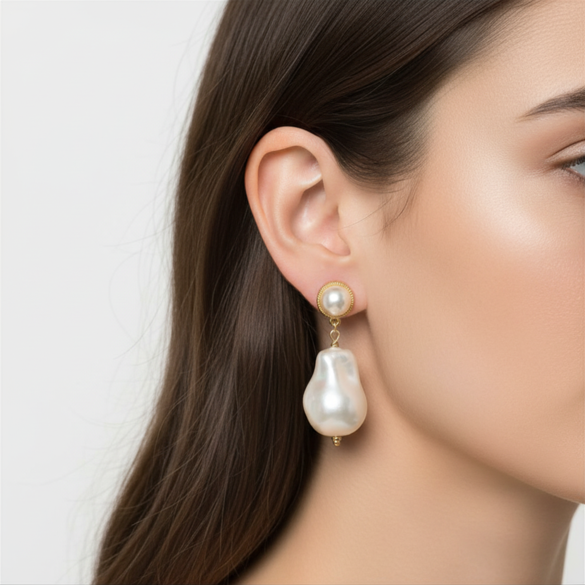 Grenadine Pearl Earrings
