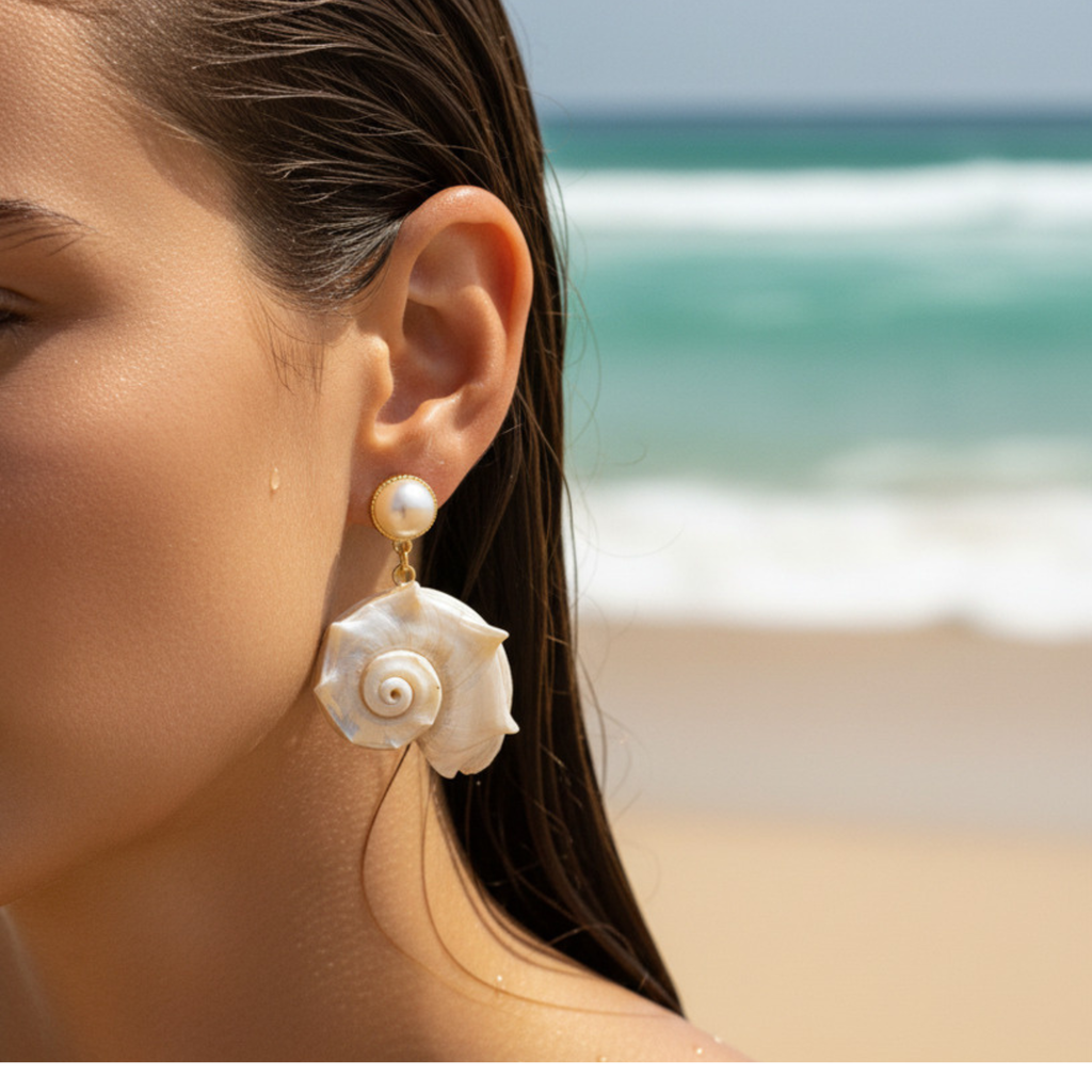 Gustavia Shell Earrings