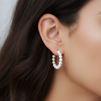 Newport Pearl Hoops