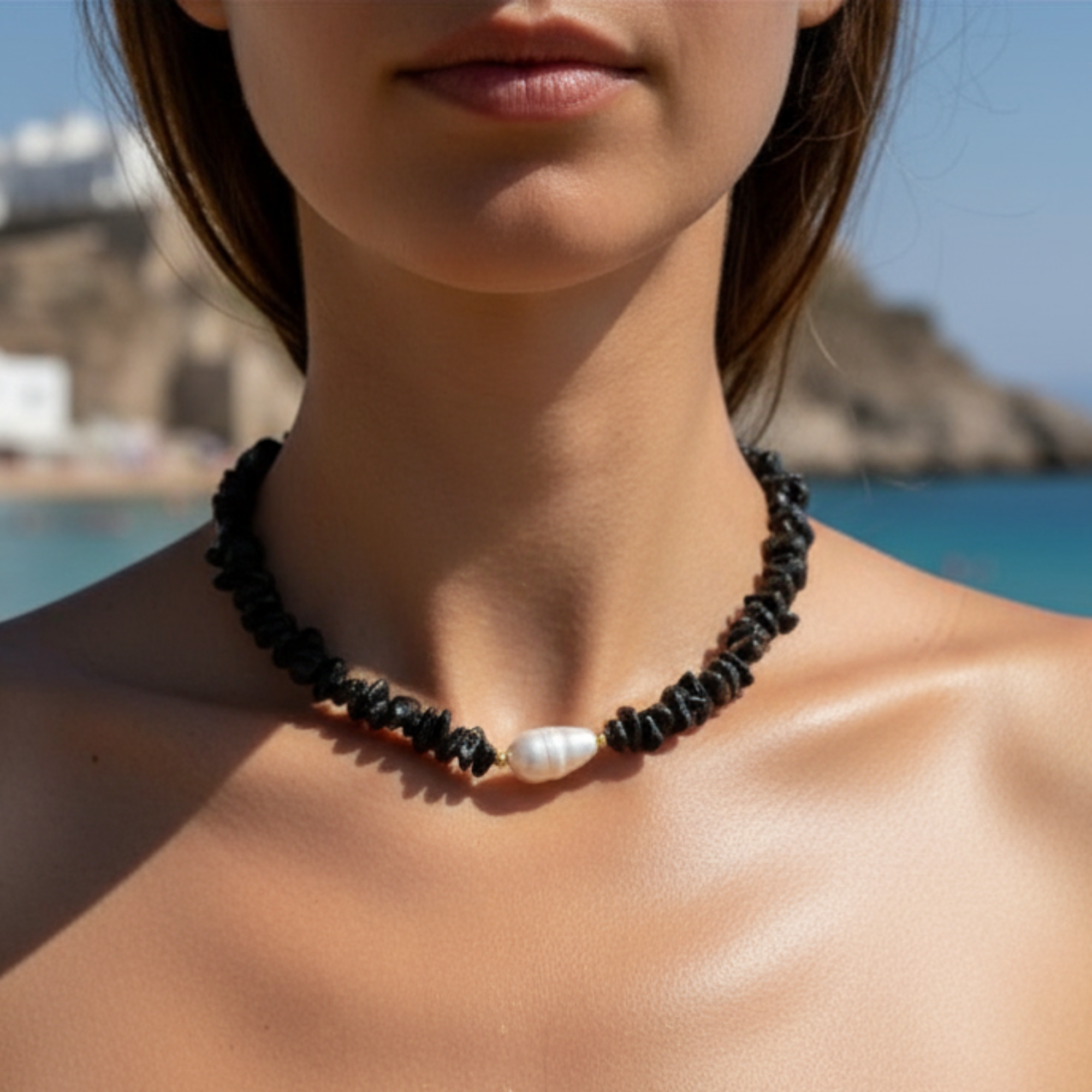 Santorini Beaded Necklace
