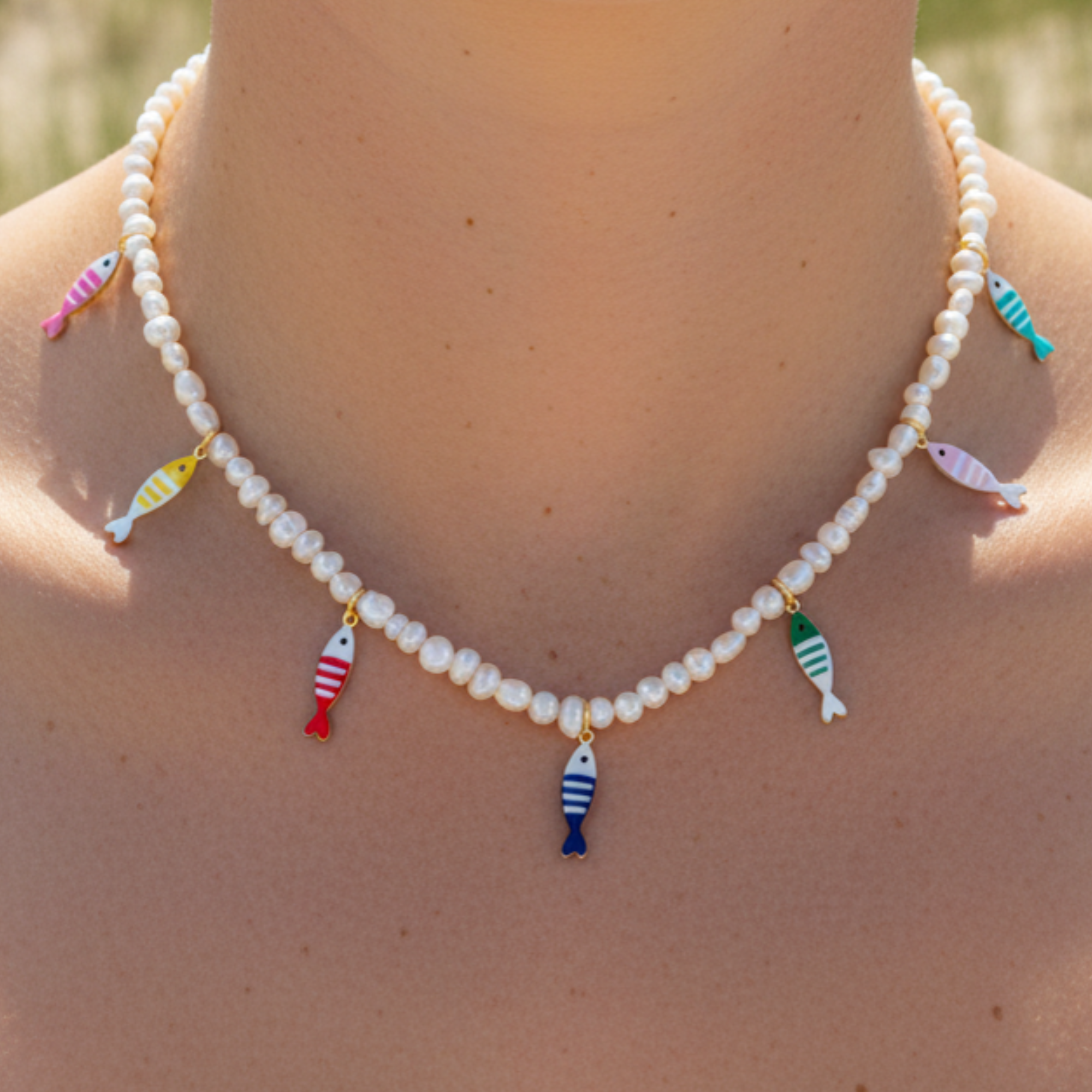 Cisco Fish Charm Necklace