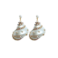 Wauwinet Embellished Shell Earrings