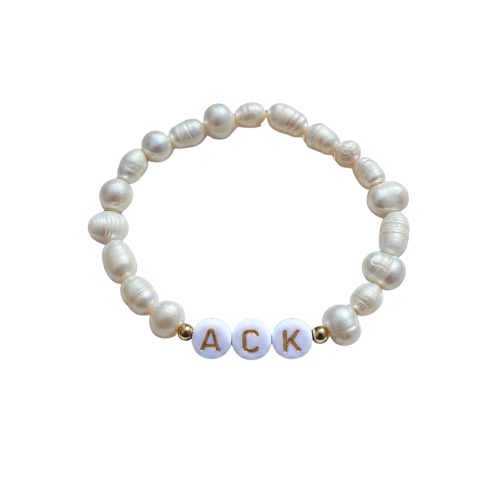 ACK Pearl Stretch Bracelet