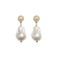 Grenadine Pearl Earrings