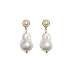 Grenadine Pearl Earrings