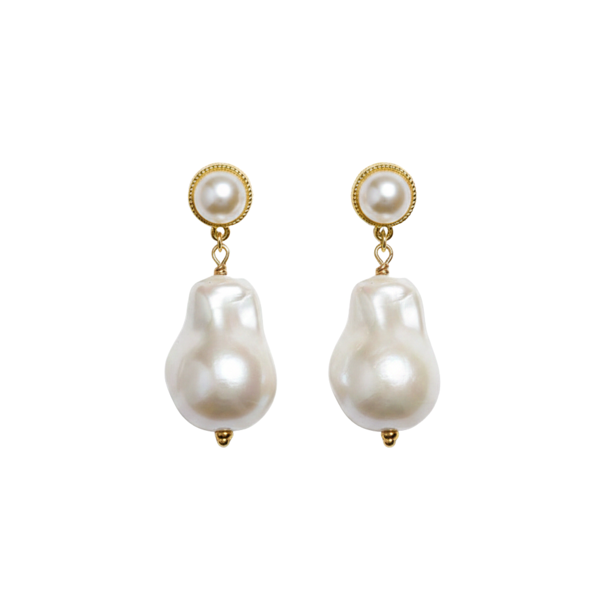 Grenadine Pearl Earrings